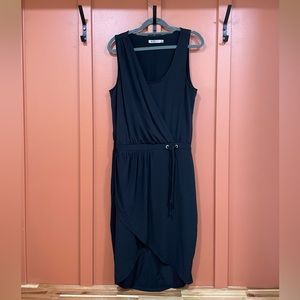 Black high low dress